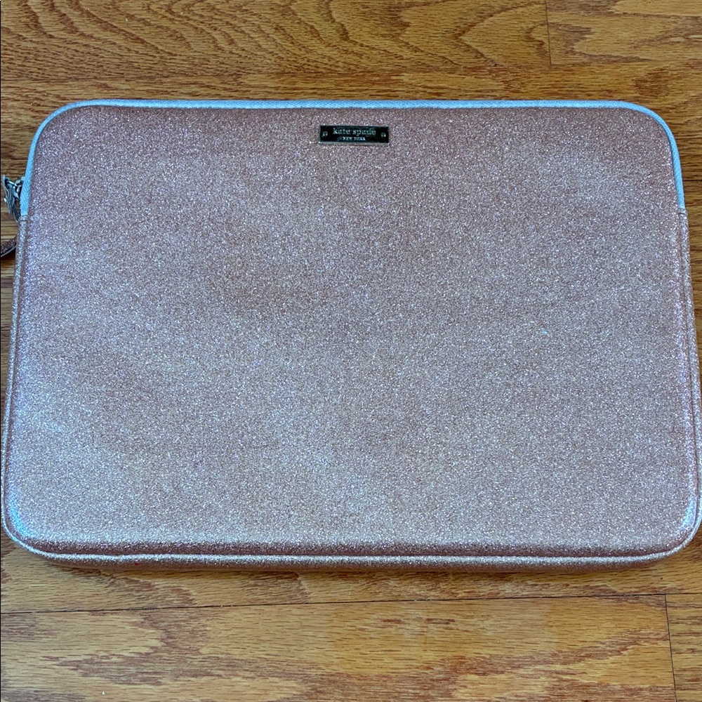 Kate Spade Glittery Pink laptop case